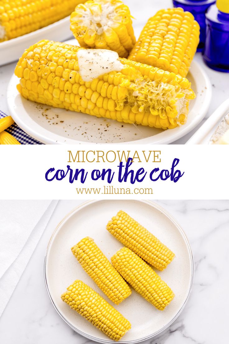 microwave corn on the cob is ready to be eaten