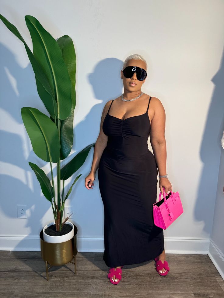 Ruched bodycon maxi dress Runs true to size 1st Model wearing size small (measurements listed below) Height: 5’2 Weight:128 Waist :24/25 2nd Model wearing size medium (measurements listed below) Height: 5’3 Weight:150 Waist :27/28 Bodycon Maxi Dress, Bodycon Maxi Dresses, Romper Dress, Waist Trainer, Dress Black, Jacket Dress, Jumpsuit Romper, Black Dress, Jumpsuit