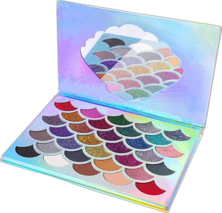 Glitter Eyebrows, Glitter Palette, Makeup Pallets, Glitter Eyeshadow Palette, Mermaid Glitter, Mermaid Lover, Mermaid Gifts, Mermaid Inspired