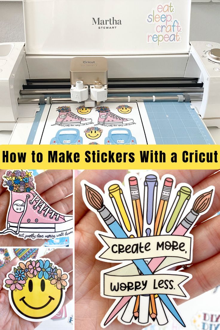 how to make stickers with a cricut machine