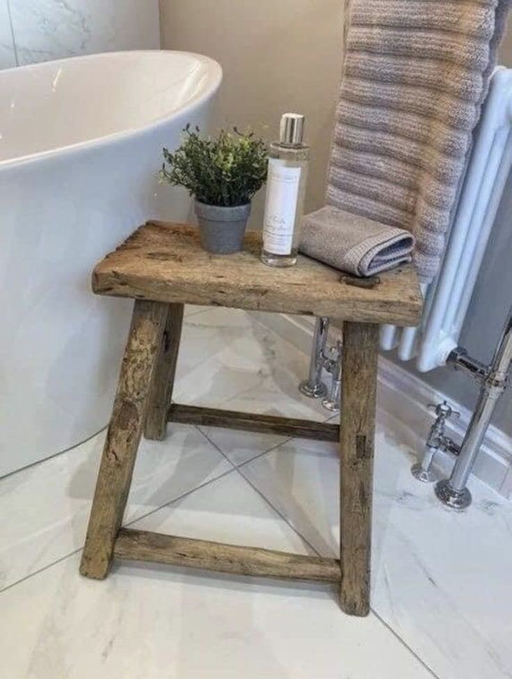 Rustic Benches, Brown Stool, Farmhouse Stools, Antique Console Table, Old Barn Doors, Rustic Stools, Bathroom Stool, Industrial Stool, Rustic Side Table