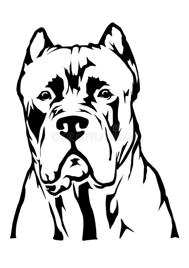 an image of a dog in black and white royaltying on a white background stock illustration