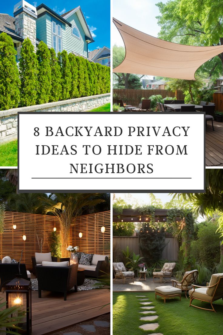 backyard privacy ideas to hide from neighbors