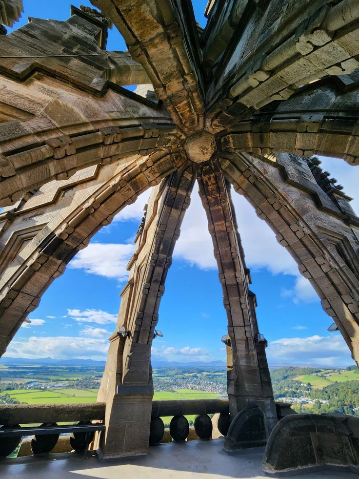 the inside of a wooden structure that looks like it's made out of wood