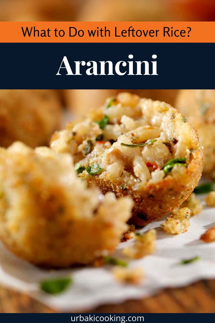 what to do with leftover rice? aranci is an easy appetizer