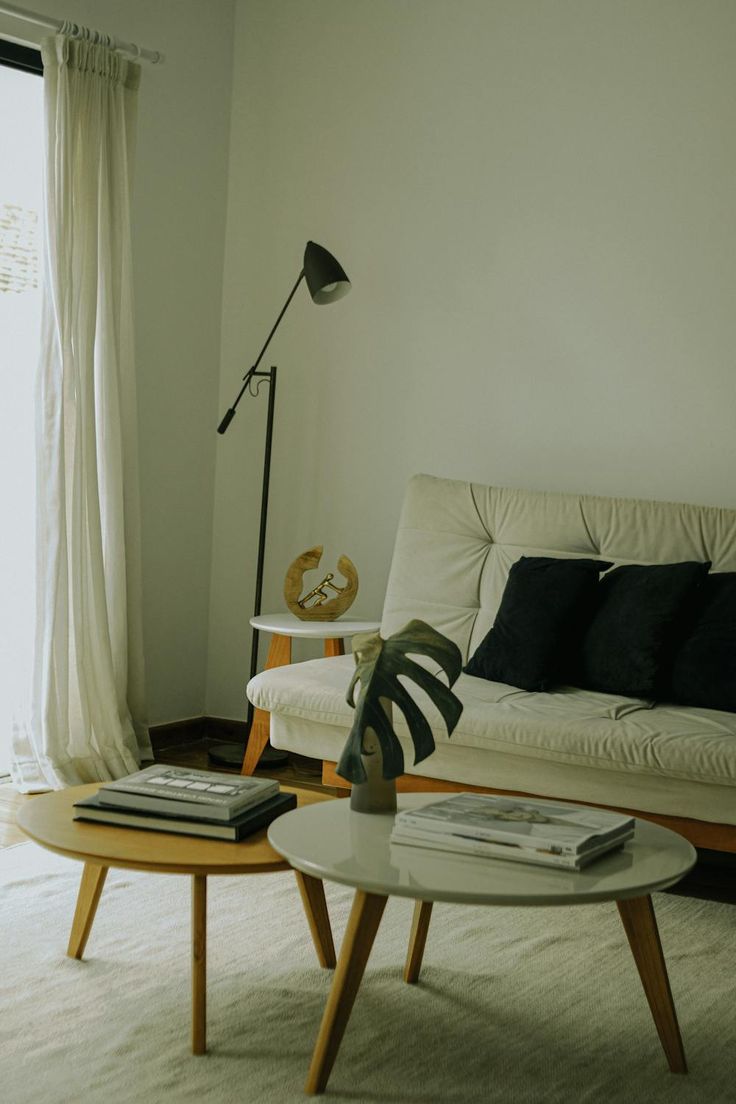 the living room is clean and ready to be used as a place for some type of furniture