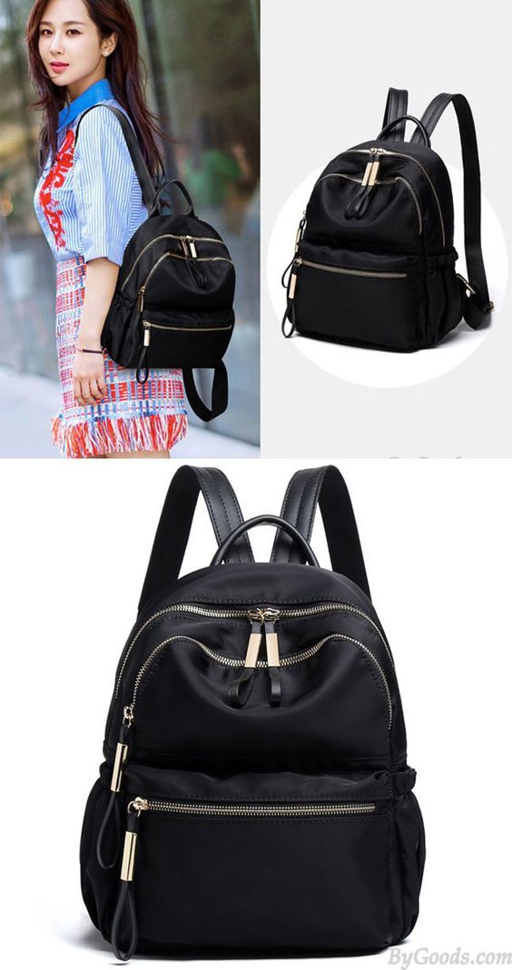 Mochila del estudiante del bolso de escuela de Oxford del color puro simple de la moda #bag #Backpack #school Baby Ullzang, Lace Backpack, Classy Purses, Trendy Purses, Everyday Purse, Ladies Bag, Stylish Purse, Girly Bags, Stylish Backpacks