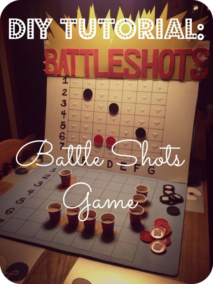 a game board with buttons on it and the words, diy tutorial battleshots battle shots game