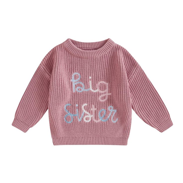 PRICES MAY VARY. COMFORTABLE MATERIAL: The baby girl sweater is made of 95% cotton and 5% polyester,soft and skin-friendly,warm,cozy and breathable,best choice for baby in cold weather FASHIONABLE DESIGN: infant girl sweater is colorful letter embroidery,long sleeves,crew neck,loose fit,pretty and fashionable,can make your baby more cute and get more compliments;and toddler girls sweater is easy to match with jackets,coats,jeans,sweatshirts,pants etc MANY OCCASIONS: Baby knit sweater is perfect Christmas Day Outfit, Pull Bebe, Knit Baby Sweaters, Toddler Sweater, Cool Baby, Pajamas Gift