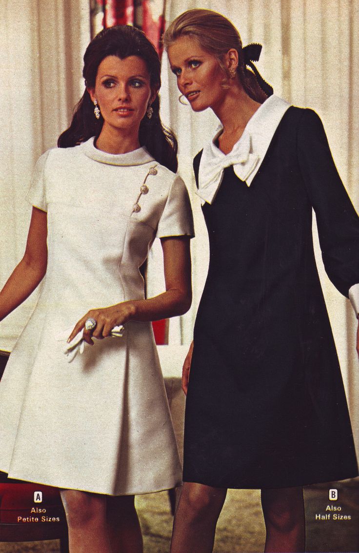 https://flic.kr/p/fRQpox | Wards 69 fw white black dresses 60’s Fashion, 1960’s Fashion, 1960s Dresses, Vestidos Retro, 1960 Fashion, Vintage Fashion 1950s, 60s 70s Fashion, 60s And 70s Fashion, Fashion 1960s