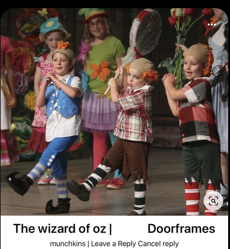 the wizard of oz i dofframes are performing on stage with their hands in the air