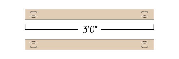 a pair of wooden shelf brackets with the numbers 30 and 30 on each one side