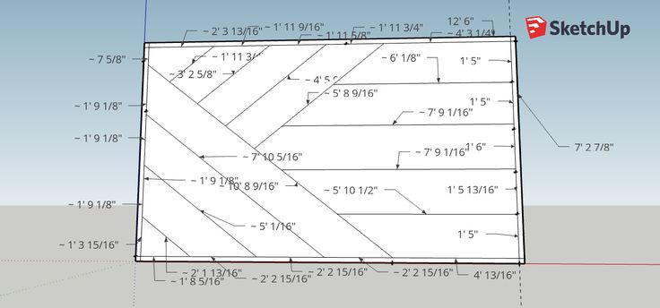 a drawing of a building with measurements for the width and area to be built into it