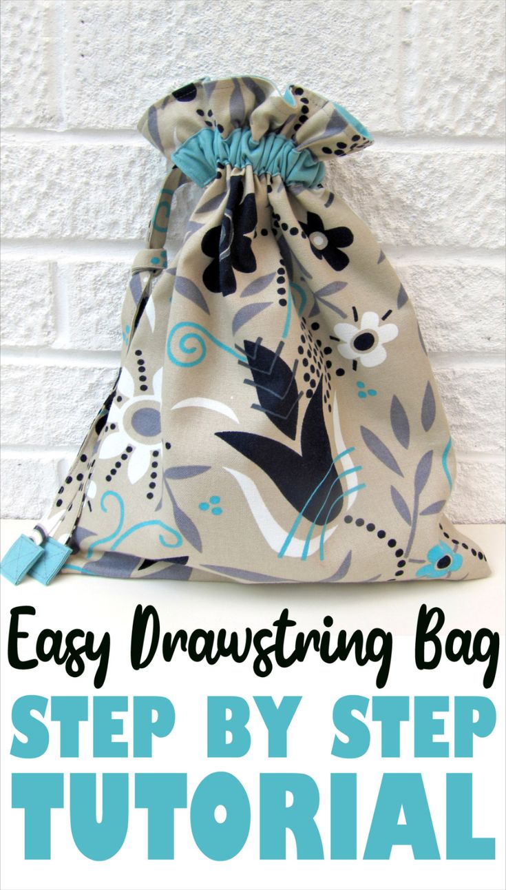 Simple Drawstring Bag Tutorial Drawstring Bag Tutorials Pattern, Lined Gift Bag Tutorial, Making A Drawstring Bag, Christmas Gift Bag Sewing Pattern, Lined Fabric Gift Bags Diy Free Pattern, Handmade Drawstring Bag, Simple Drawstring Bag Pattern, Drawstring Project Bag Pattern, Diy Drawstring Bag Tutorial