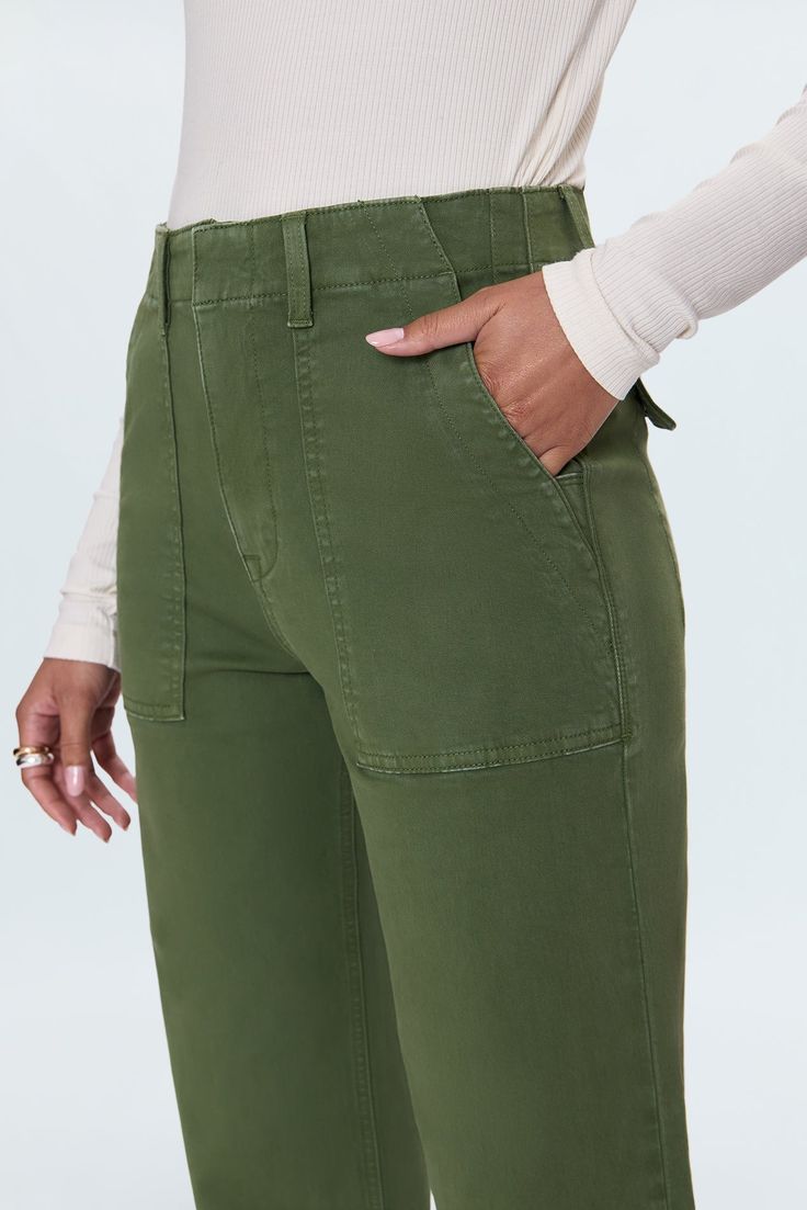 Relaxed, wide leg silhouette with a cropped, ankle length hem. Patch front pockets with seaming and button flap back pockets nod to utility design inspiration. Sophia is crafted from a comfort-driven trouser fabrication with stretch. 98% Cotton / 2% Spandex Imported Utility Wide Leg Pants With Welt Pockets, Cropped Leg Cargo Pants With Patch Pockets For Work, Cropped Cargo Style Workwear Bottoms, Cropped Cargo Bottoms For Workwear, Utility Wide Leg Bottoms With Patch Pockets, Mid-rise Wide Leg Pants With Patch Pockets For Fall, Utility Wide Leg Mid-rise Work Pants, Utility Style Mid-rise Wide Leg Work Pants, Relaxed Fit Mid-rise Wide Leg Pants With Patch Pockets