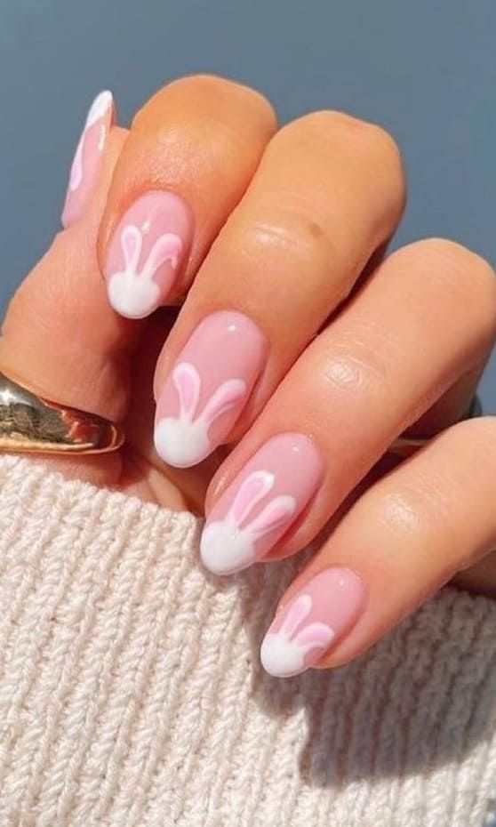 19 Egg-cellent Easter Nail Designs So Cute for Spring | The KA Edit Cute Almond Nails, Nailart Tutorial, Easter Nail, Bunny Nails, Easter Nail Designs, Easter Nail Art, Almond Nails Designs, Easter Nails, Oval Nails