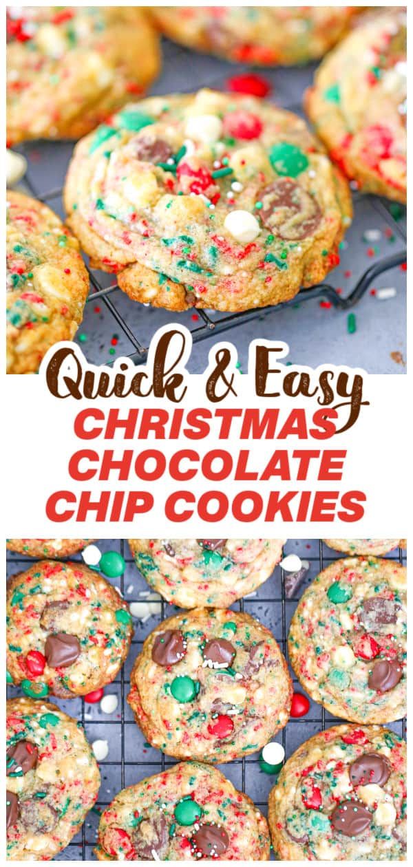 quick and easy christmas chocolate chip cookies