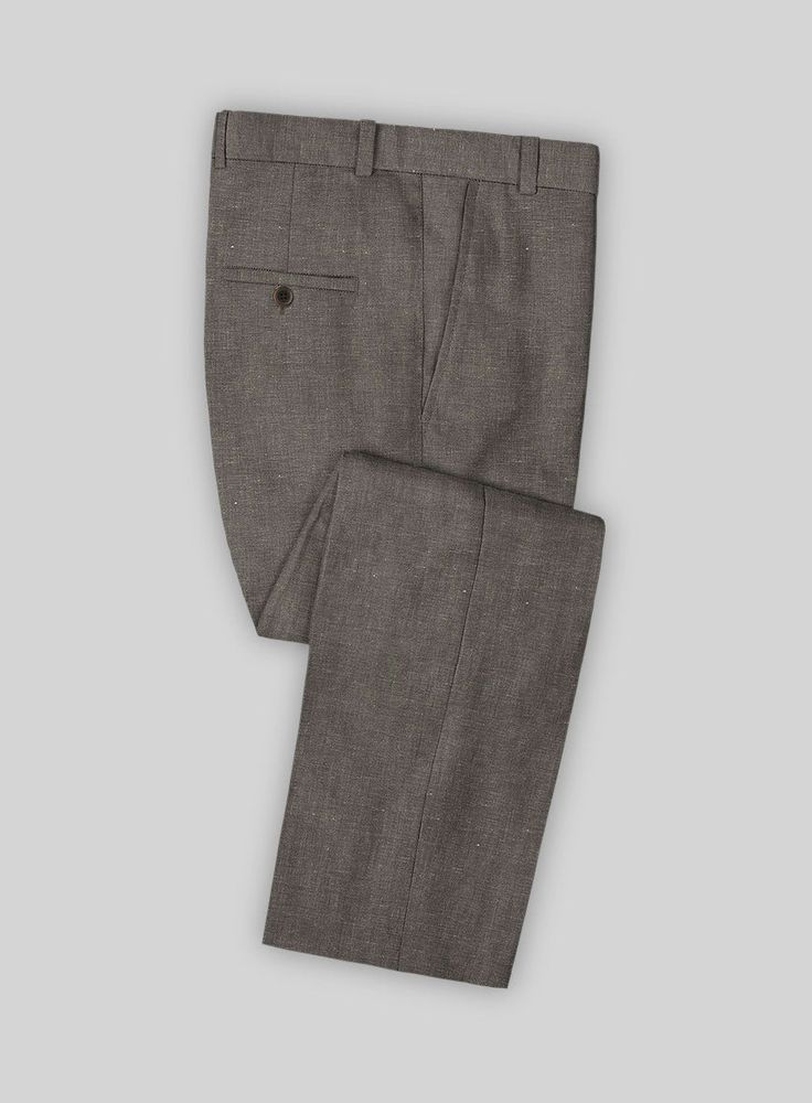 Be confident and sharp for all your business affairs with our Italian Linen Cotton Apeto Suit, a must-have for sealing essential deals. Crafted with a blend of cotton and linen, it adds a touch of class and style to your essentials. The sleek, solid brownish-black suit is a perfect outfit for making a sharp impression, and it is a must-have for any busy modern man. 
 
 Look features a 2 button jacket with notch lapels, horn brown buttons, single vent, two cuff buttons, and two welted back pocket Grey Tweed Suit, Peaky Blinders Suit, White Linen Suit, Herringbone Tweed Jacket, Green Velvet Jacket, Royal Blue Suit, Blue Chinos, Beautiful Suit, Be Confident