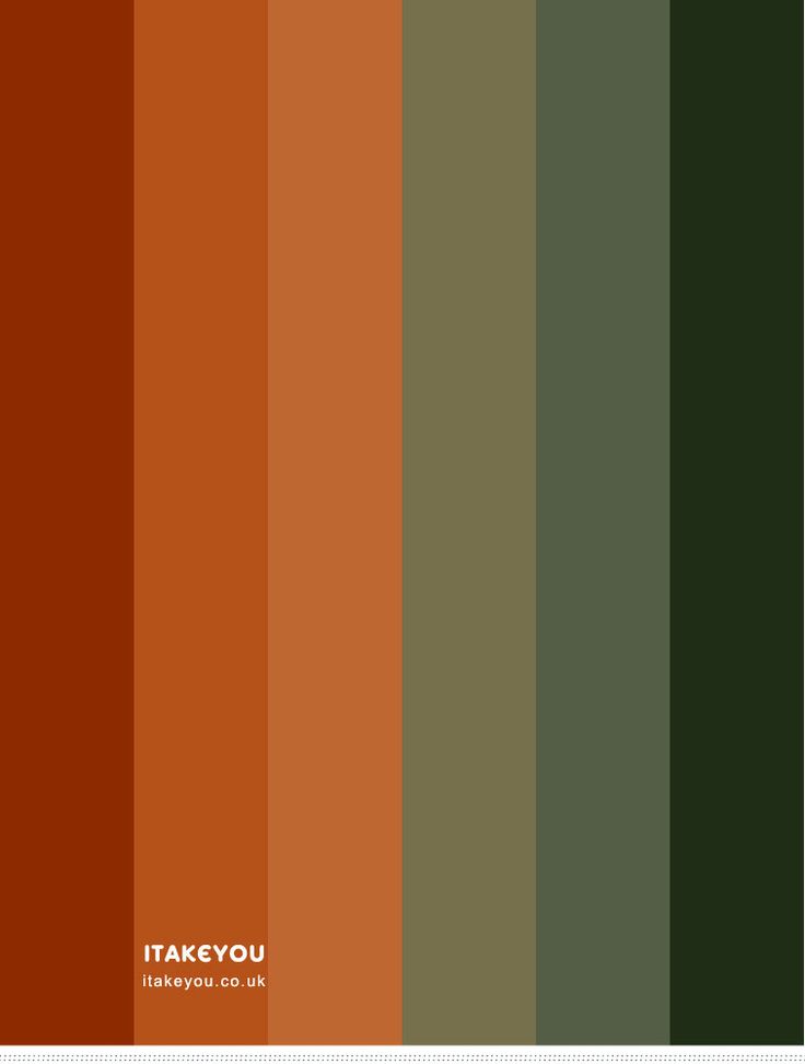 an orange and green color scheme with the words take you