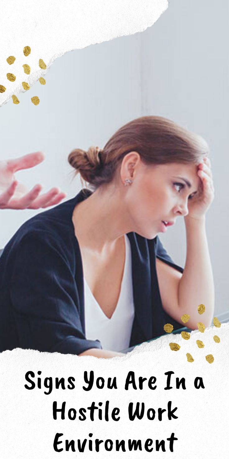 a woman sitting in front of a laptop computer with the words signs you are in a hospital work environment