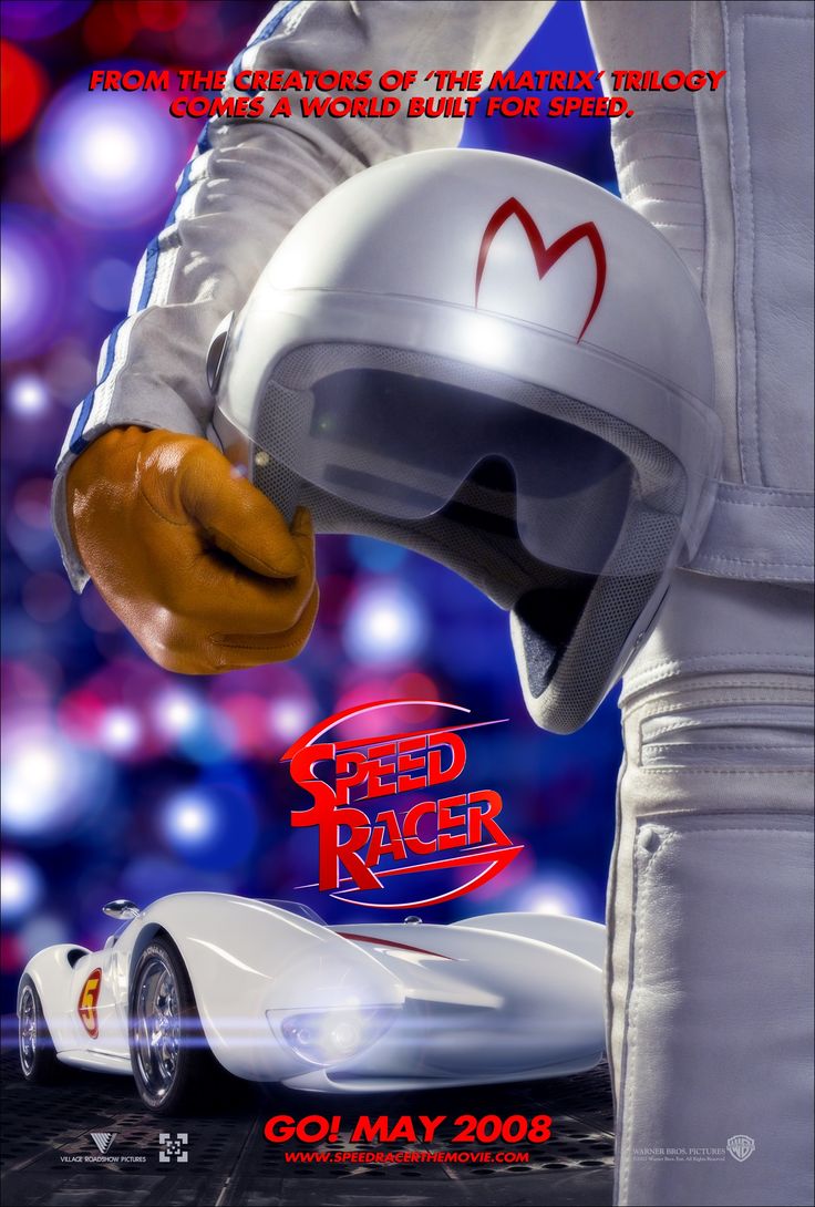 the movie speed racer is shown in this image