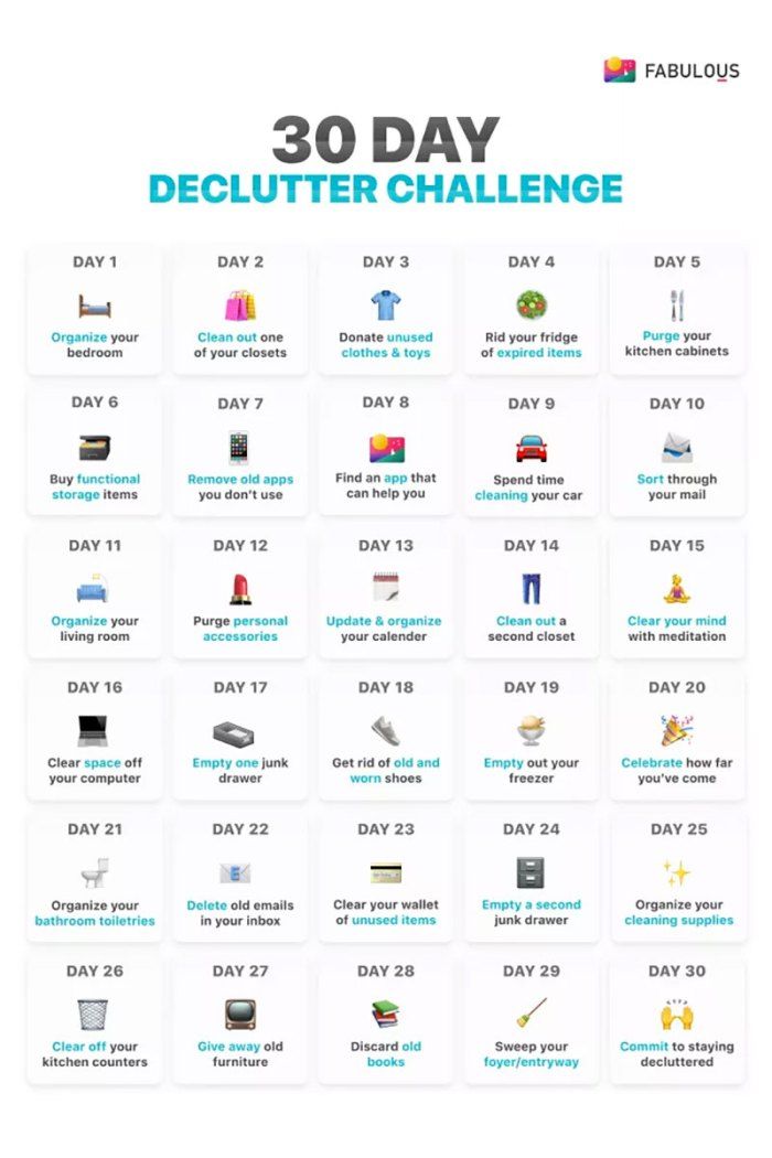 the 30 day declutter challenge is here