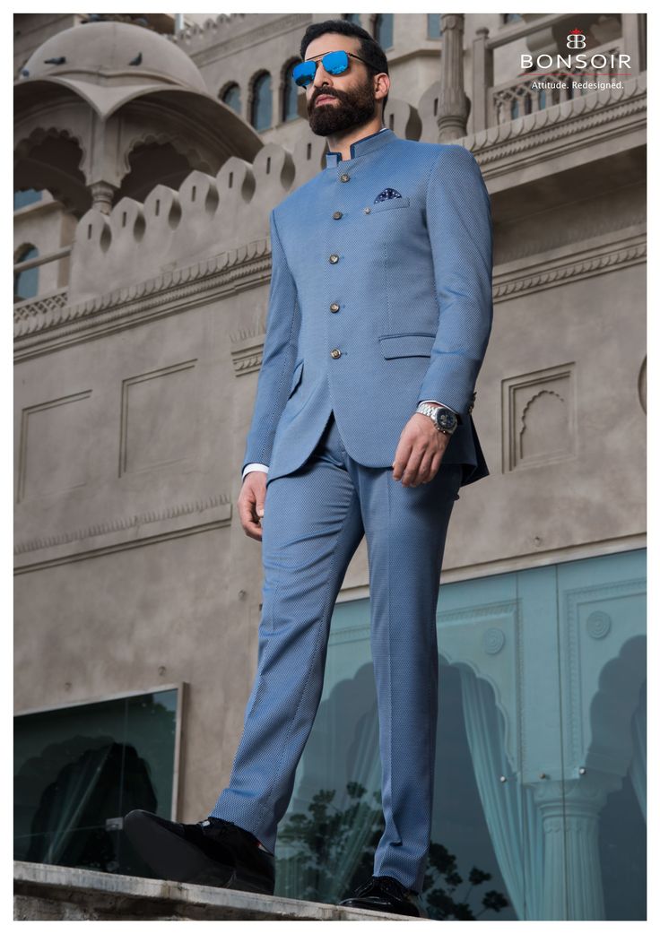 Blejzer Outfit Man For Wedding, Jotpuri Suit For Men Wedding, Engagement Outfit For Men Classy, Bandhgala Suit Men Engagement, Jodhpuri Suits For Men Latest Wedding, Latest Suit For Men, Jodh Puri Suit For Men, Blue Jodhpuri For Men, Engagement Dress For Men Classy