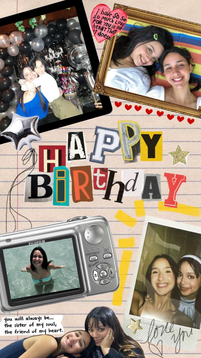 Birthday collage friendship Birthday Bestie, Friends Collage, Happy Birthday Bestie, Birthday Photo Collage, Instagram Design Creative, Online Scrapbook, Birthday Captions Instagram, Birthday Collage, Bff Birthday