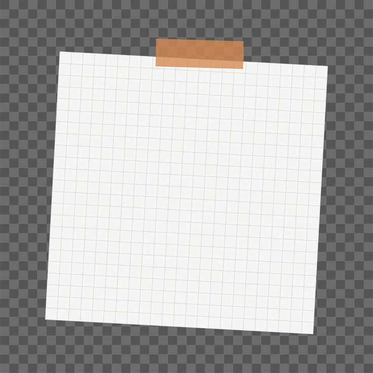 a piece of paper with a brown sticky note attached to it on a gray background