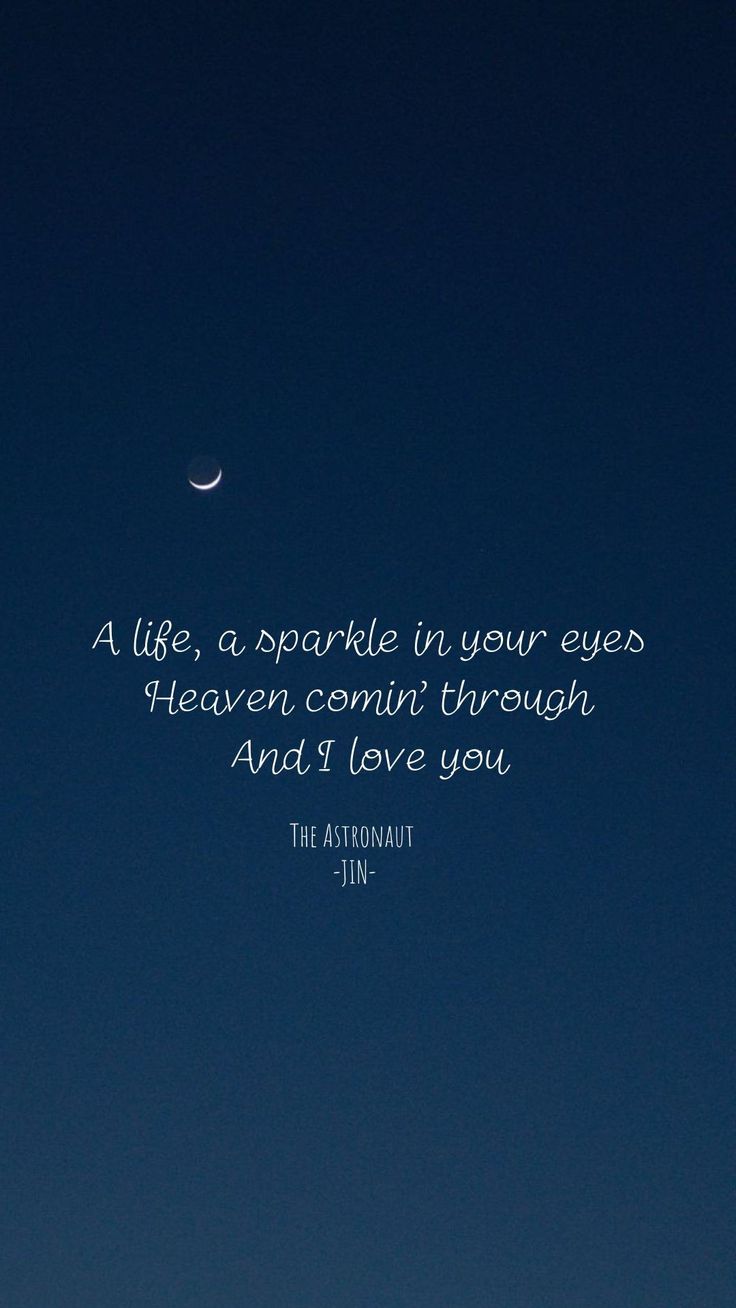 an airplane flying in the sky with a quote written on it that says, a life, sparkle in your eyes heaven contains through and i love you