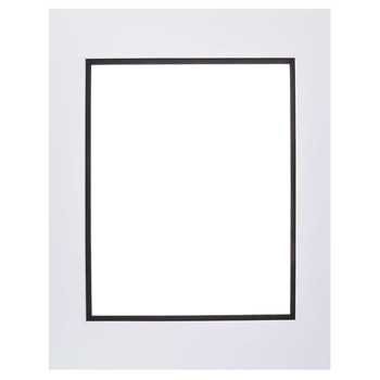 an empty white square frame on a white background