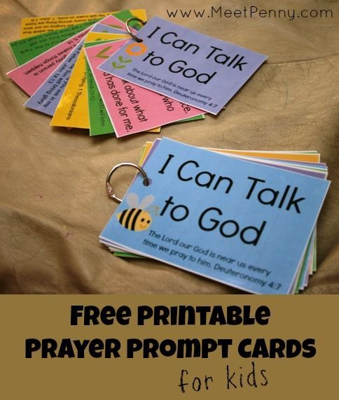 i can talk to god printable prayer cards for kids