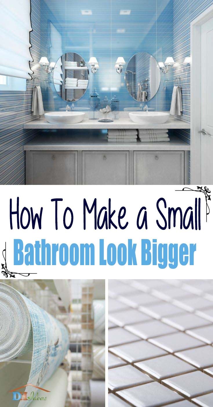 how to make a small bathroom look bigger than it is in this post - op