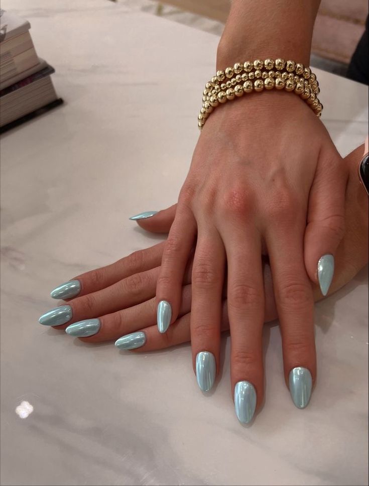 Blue Chrome Nails, Nagel Tips, Smink Inspiration, Summery Nails, Nails 2024, Funky Nails, Makati, Chic Nails, Dip Powder