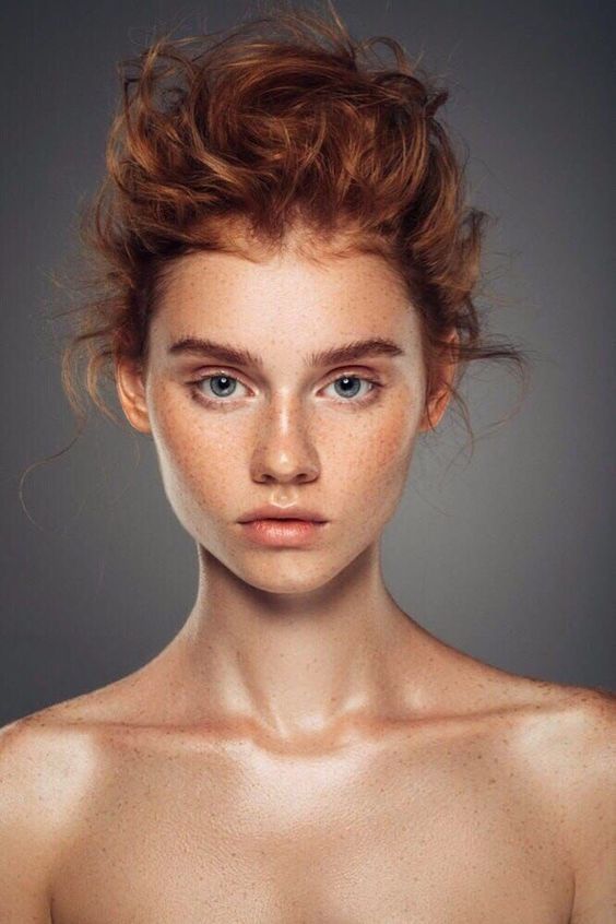 an image of a woman with freckles on her body