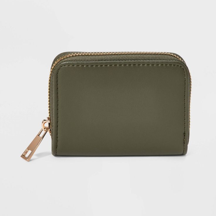 Keep your credit cards and other cards handy when you're out and about with the Small Zip Wallet from A New Day™. This small wallet features space for coins and credit cards to meet your everyday needs. Designed with a zipper closure, this green wallet is great for everyday use and can be easily carried in a bag. A New Day™: Style that goes wherever you do. Green Wallet, Accordion Cards, Small Cards, Zip Wallet, Wristlet Wallet, Small Wallet, Christmas 2024, A New Day, Small Items