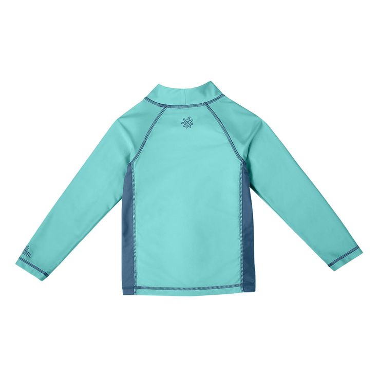 This long sleeve swim shirt for boys is rated UPF 50+ to keep your little one safe from the sun. Lightweight, quick-drying, and breathable, our boy’s long-sleeve swim top is super comfortable and supportive for even the most active kiddos. Skip the sunscreen and choose sun protective swimwear instead to keep your child sun safe all day. Long Sleeve Swimwear With Upf 50+ For Outdoor, Sporty Long Sleeve Rash Guard With Uv Protection, Blue Rash Guard With Uv Protection For Water Sports, Green Rash Guard With Uv Protection For Water Sports, Blue Long Sleeve Swimwear With Upf 50+, Blue Long Sleeve Swimwear Upf 50+, Long Sleeve Moisture-wicking Rash Guard For Beach, Long Sleeve Rash Guard Upf 50+ For Swimming, Long Sleeve Rash Guard For Swimming Upf 50+