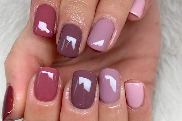 Girls Nail Designs, Multicolored Nails, Boho Nails, Fall Gel Nails, Simple Gel Nails, Gel Nail Colors, Fancy Nails, Chic Nails, Nail Polishes