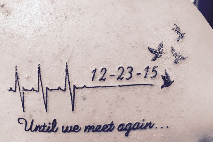 a stethoscope with the words until we meet again written in blue ink