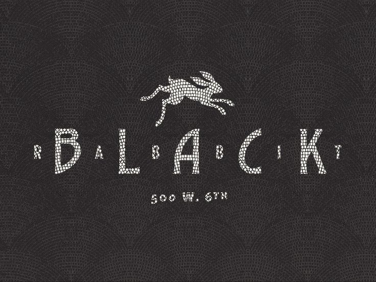 the logo for bleack's new clothing line is shown in white on black