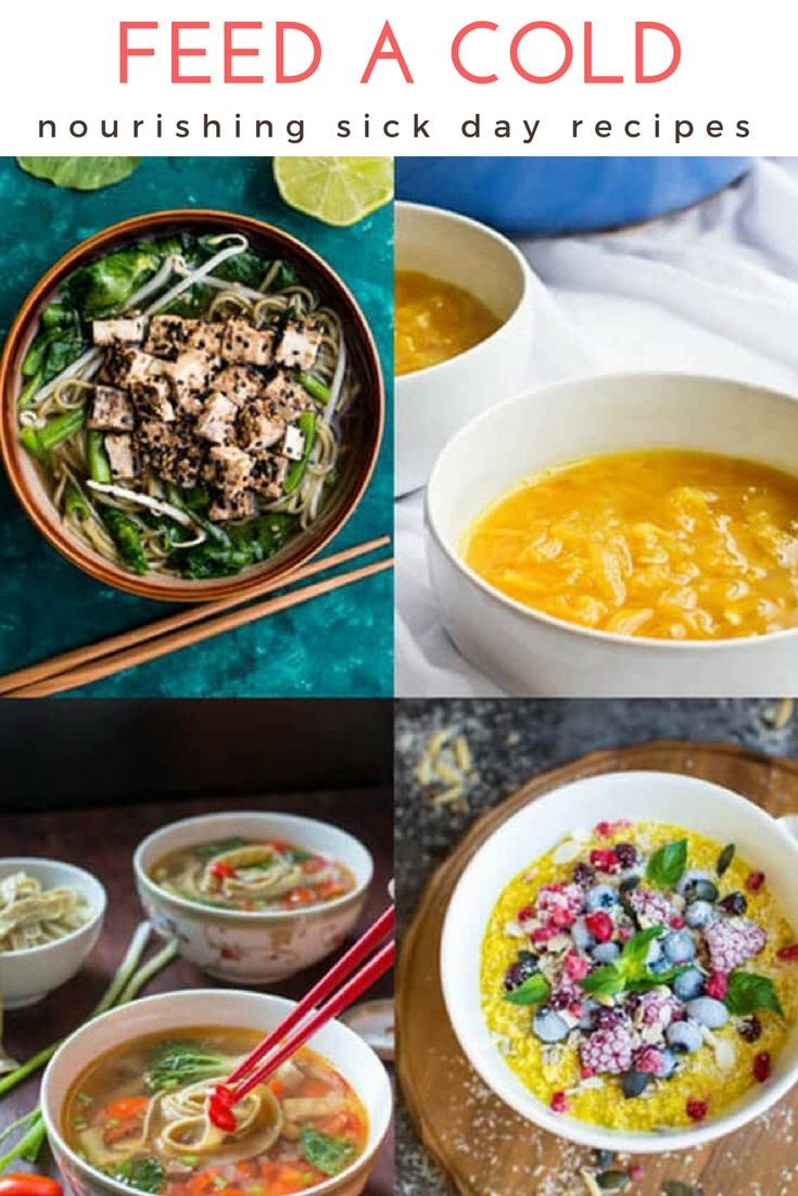 four different bowls filled with soups and veggies next to chopsticks