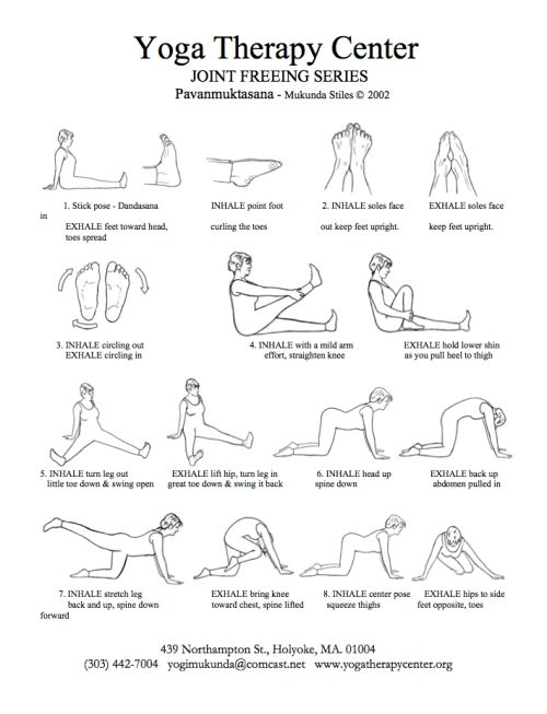 the yoga therapy center poster with instructions