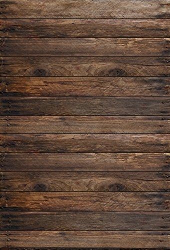 an old wood background with some grainy boards on it's sides and the top part of the planks showing