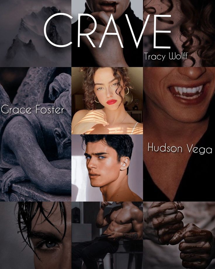 a collage of photos with the words crave on them and images of people