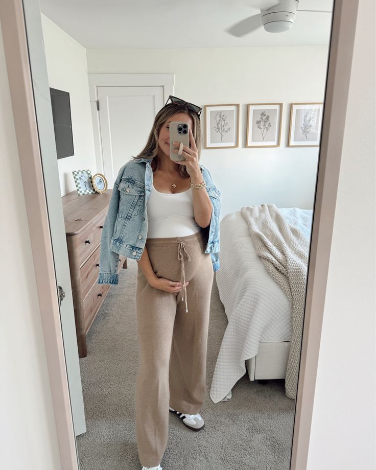 Over Belly Wide Leg Maternity … curated on LTK Outfit Inspo Fall Maternity, Maternity Black Jeans Outfit, Maternity Sweats Outfit, High Waisted Maternity Pants, Low Rise Jeans Pregnant, Pregnant At 40 Maternity Outfits, Linen Pants Outfit Pregnant, Business Casual Outfits For Women Maternity, 7 Month Pregnant Outfit