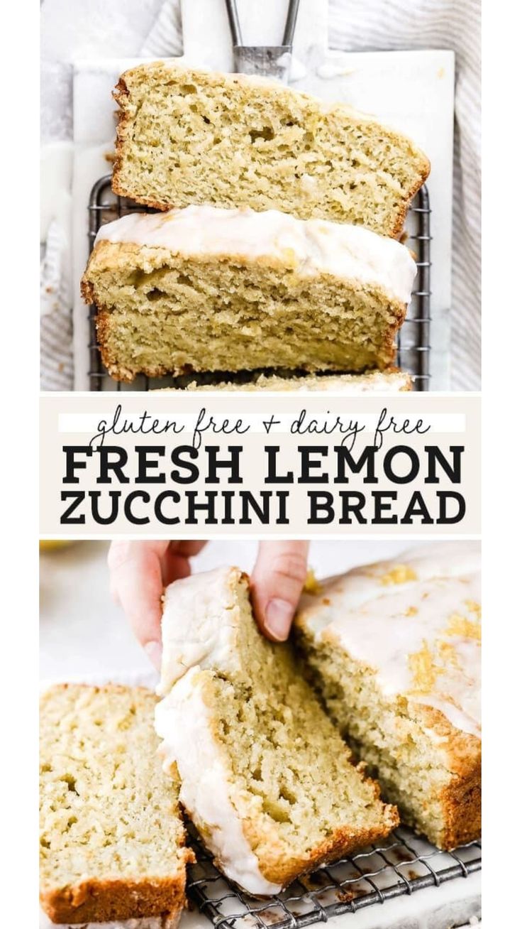 Gluten Free Zucchini Bread Dairy Free Zucchini Bread, Gluten Free Zucchini Bread, Butternut Bakery, Lemon Zucchini Bread, Lemon Zucchini, Fodmap Friendly, Gf Desserts, Gluten Free Dairy Free Recipes, Gluten Free Sweets