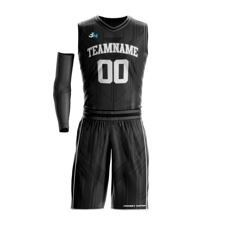 Midnight Black Custom Basketball Bulk Team Jersey Set Black Sleeveless Team Spirit Jersey, Black Sleeveless Jersey For Team Spirit, Black Sleeveless Basketball Jersey, Black Team Logo Jersey For Basketball, Black Basketball Jersey With Team Logo, Sleeveless Black Jersey With Team Logo, Collegiate Sleeveless Jersey For Team Events, Athletic Shorts With Team Name For Sports Events, Sportswear Athletic Shorts With Team Name For Sports Events