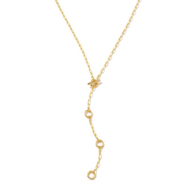 Whether styled solo or with other favorites, the Andi Y Necklace in Silver is an easy addition to your capsule collection. Wear this convertible necklace as an anchoring chain or reversed as a trend-forward lariat. Metal: Rhodium Plated Over Brass Size: Y: 17" chain, 3" drop, Lariat: 0.28"L, 0.28"W Closure: Toggle Clasp Please note: Due to the one-of-a-kind nature of the medium, exact colors and patterns may vary slightly from the image shown. Everyday Link Chain Lariat Necklace, Everyday Lariat Link Necklace With Adjustable Chain, Everyday Lariat Charm Necklace With Adjustable Chain, Convertible Necklace, Y Necklace, Capsule Collection, Toggle Clasp, Kendra Scott, Rhodium Plated