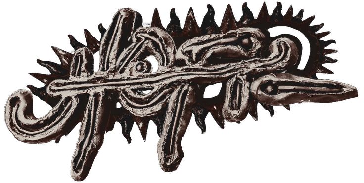 an image of a metal object with spikes on it's head and teeth in the middle