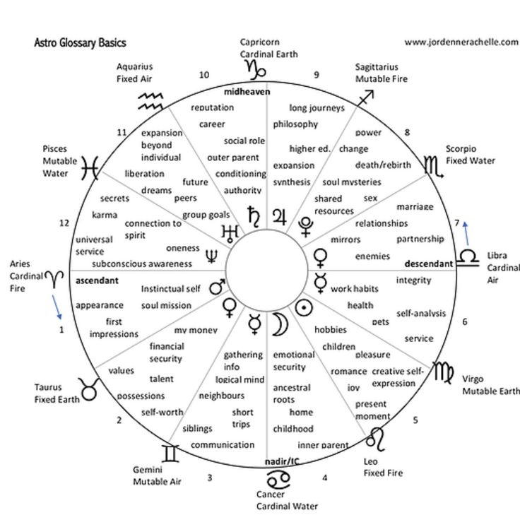 the zodiac wheel with all its symbols